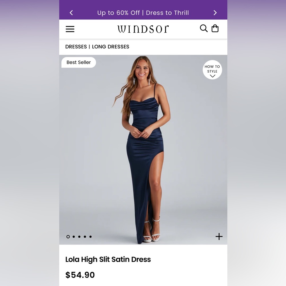 Bought for my senior prom and never wore it! Brand new with tags!